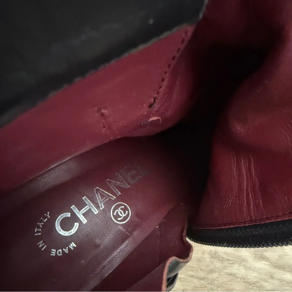 Chanel Turnlock Ankle Boots 40